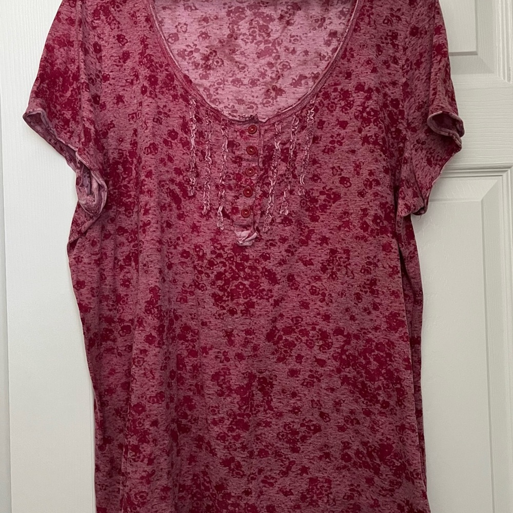 Maurices Red Knit Top